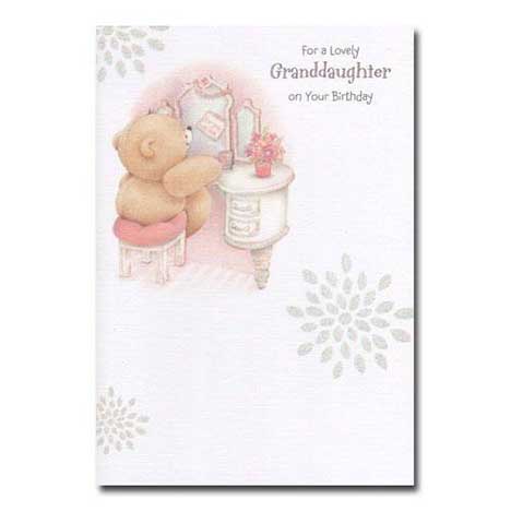 Lovely Granddaughter Birthday Forever Friends Card